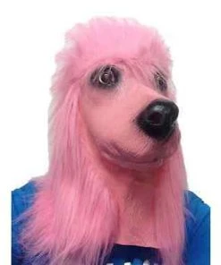 Rubber Johnnies PINK Poodle Dog Mask Animal Masks