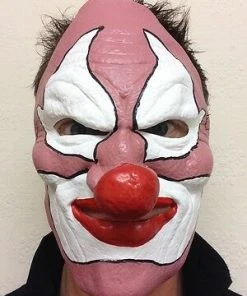 Rubber Johnnies TM Clown Face Mask Horror Masks