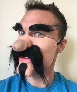Rubber Johnnies Mexican Gringo Dick Nose Mask Half Face Masks