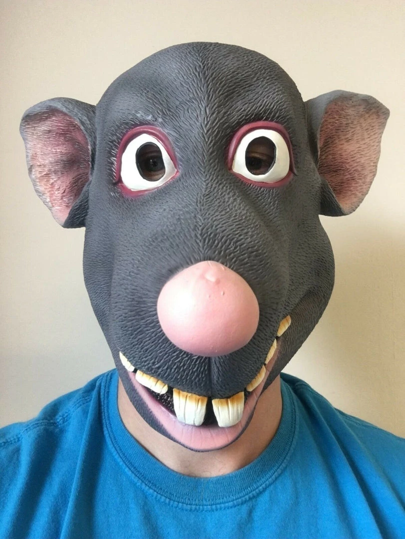 Rubber Johnnies Funny Cartoon Rat Mask Animal Masks 4 Rubber Johnnies Funny Cartoon Rat Mask Animal Masks
