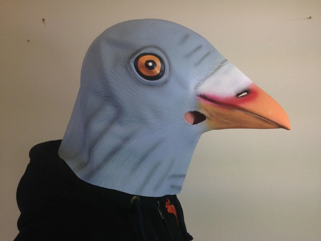 Rubber Johnnies Animal Masks Pigeon Mask 6 Rubber Johnnies Animal Masks Pigeon Mask