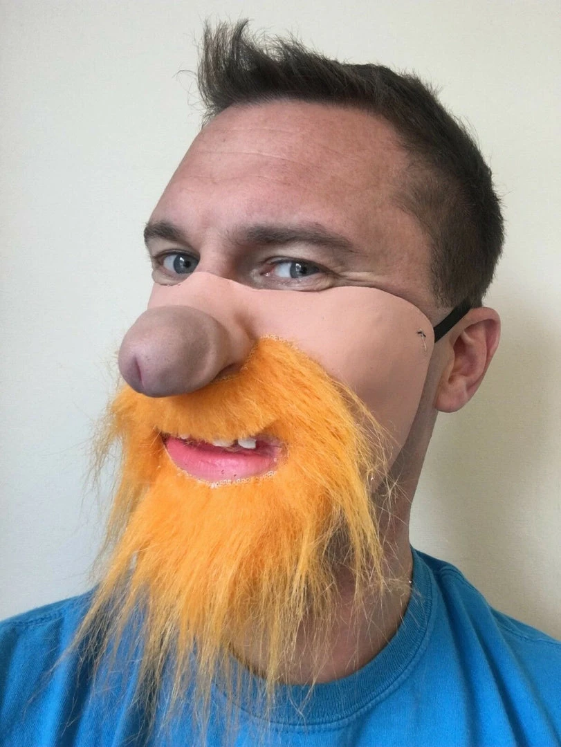 Rubber Johnnies Ginger Dick Nose Mask 4 Rubber Johnnies Ginger Dick Nose Mask