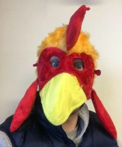 Rubber Johnnies Animal Masks Chicken Head Hat