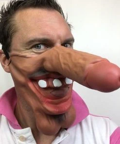 Rubber Johnnies Big Lad Brown Dick Nose Mask