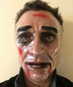 Rubber Johnnies Plastic Purge Style Transparent Face Mask. Miscellaneous