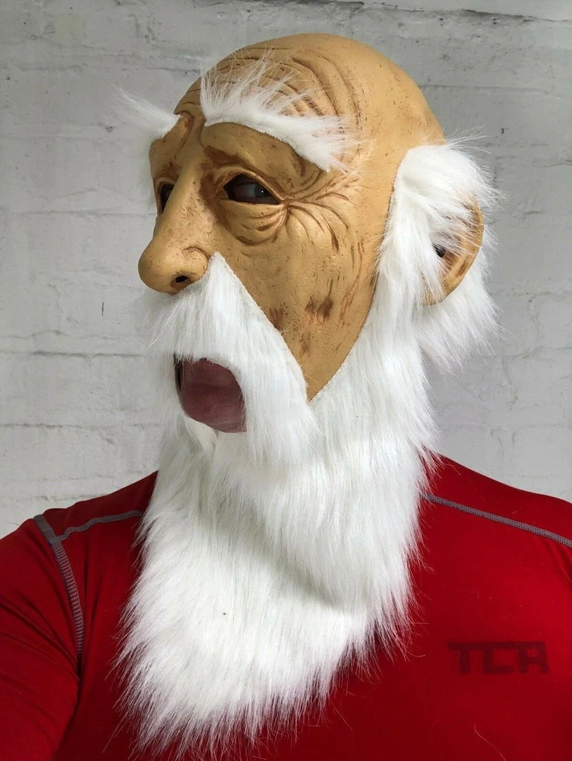 Rubber Johnnies Long Beard Old Man Mask 4 Rubber Johnnies Long Beard Old Man Mask