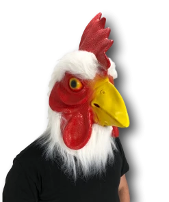 Rubber Johnnies Furry Rooster / Chicken Head Mask