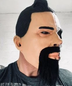 Rubber Johnnies Half Man Half Skull Mask. Horror Masks