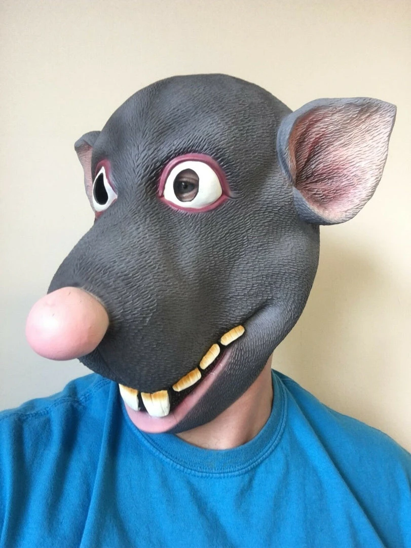 Rubber Johnnies Funny Cartoon Rat Mask Animal Masks 5 Rubber Johnnies Funny Cartoon Rat Mask Animal Masks