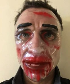 Rubber Johnnies Plastic Purge Style Transparent Face Mask. Miscellaneous