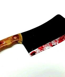 Rubber Johnnies Movie Props Bloody Meat Cleaver