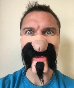 Rubber Johnnies Mexican Gringo Dick Nose Mask Half Face Masks