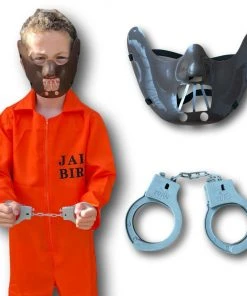 Rubber Johnnies Kids Orange Prison Jumpsuit Costume 11 Rubber Johnnies Kids Orange Prison Jumpsuit Costume