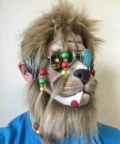 Rubber Johnnies Animal Masks Rasta Lion Mask