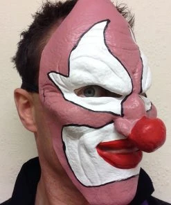 Rubber Johnnies TM Clown Face Mask Horror Masks