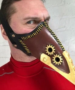 Rubber Johnnies Steampunk Plague Doctor Mechanic Mask Horror Masks