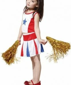Rubber Johnnies Girls Cheerleader Fancy Dress Costume Girls Costumes