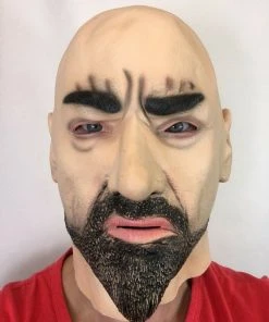 Rubber Johnnies Masks White Male 'Luther' Hard Man Mask.