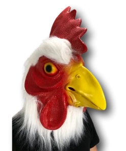 Rubber Johnnies Furry Rooster / Chicken Head Mask