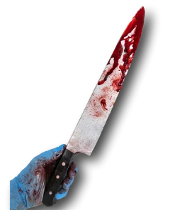 Rubber Johnnies Movie Props Bloody Kitchen Knife