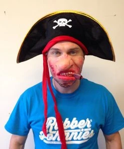 Rubber Johnnies Hats Pirate Skull And Bones Hat