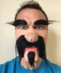 Rubber Johnnies Mexican Gringo Dick Nose Mask Half Face Masks