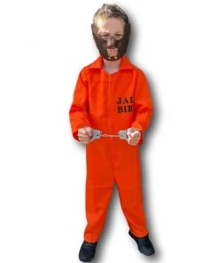 Rubber Johnnies Kids Orange Prison Jumpsuit Costume 17 Rubber Johnnies Kids Orange Prison Jumpsuit Costume