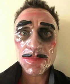 Rubber Johnnies Plastic Purge Style Transparent Face Mask. Miscellaneous