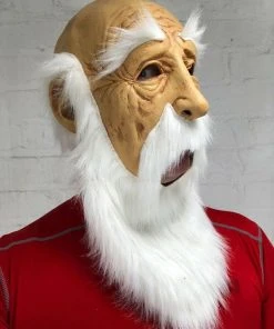 Rubber Johnnies Long Beard Old Man Mask