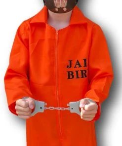 Rubber Johnnies Kids Orange Prison Jumpsuit Costume 15 Rubber Johnnies Kids Orange Prison Jumpsuit Costume