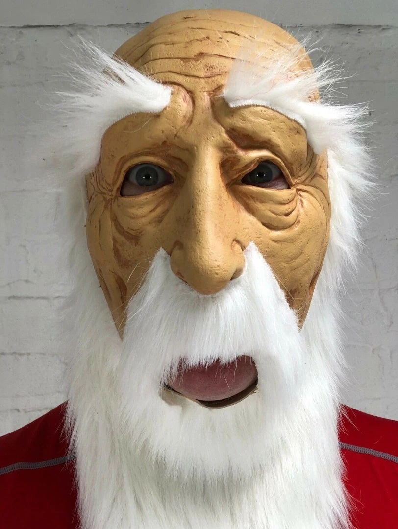 Rubber Johnnies Long Beard Old Man Mask 3 Rubber Johnnies Long Beard Old Man Mask