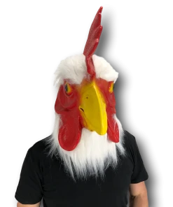 Rubber Johnnies Furry Rooster / Chicken Head Mask
