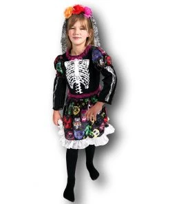 Rubber Johnnies Day Of The Dead Sugar Skull Costume
