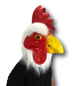 Rubber Johnnies Furry Rooster / Chicken Head Mask