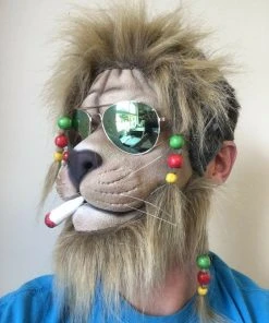Rubber Johnnies Animal Masks Rasta Lion Mask