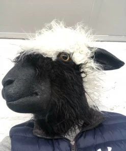 Rubber Johnnies Woolly Sheep Head Mask.