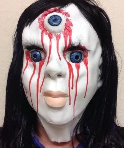 Rubber Johnnies Horror Masks Scary China Doll Mask (Bloody)