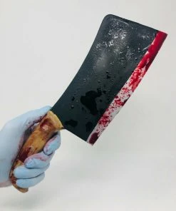 Rubber Johnnies Movie Props Bloody Meat Cleaver