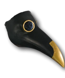 Rubber Johnnies Horror Masks Plague Doctor Mask - Black/Gold