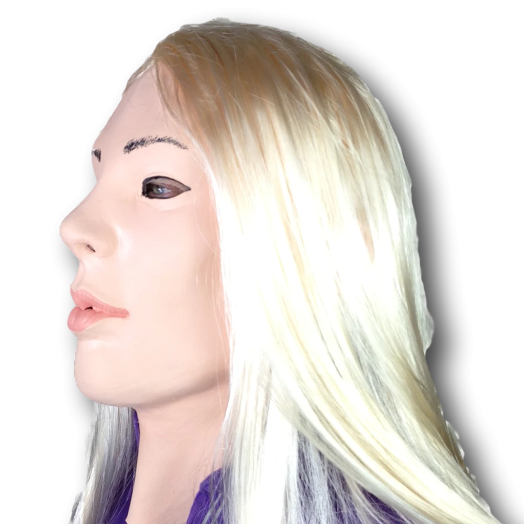 Rubber Johnnies Blond Lady Doll Mask People Masks 2 Rubber Johnnies Blond Lady Doll Mask People Masks