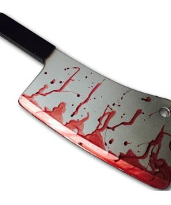 Rubber Johnnies Bloody Meat Cleaver Movie Props