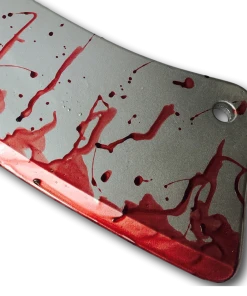 Rubber Johnnies Bloody Meat Cleaver Movie Props