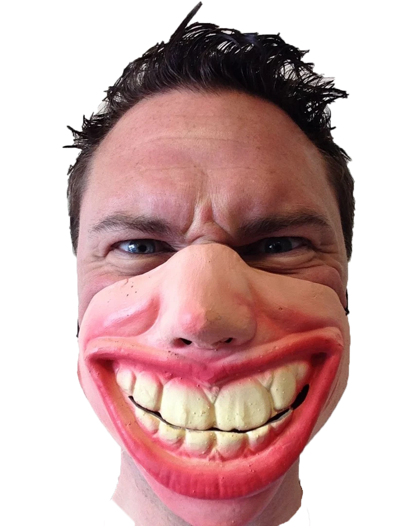 Rubber Johnnies Big Teeth Half Face Mask 2 Rubber Johnnies Big Teeth Half Face Mask