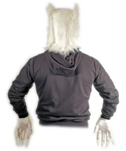 Rubber Johnnies Furry White Rat Gerbil Mask With Matching Gloves 12 Rubber Johnnies Furry White Rat Gerbil Mask With Matching Gloves