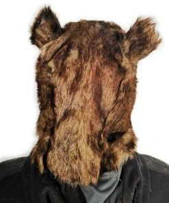Rubber Johnnies Furry Rat Mask With Matching Gloves