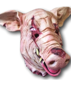 Rubber Johnnies Horror Masks Bloody Severed Pig Mask