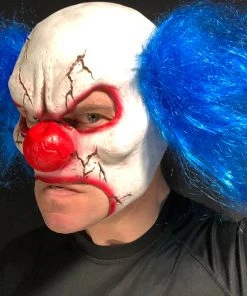 Rubber Johnnies TM Cracked Clown Mask. Horror Masks