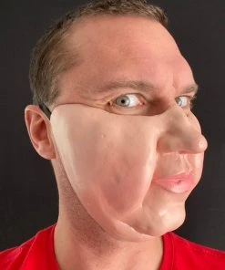 Rubber Johnnies Half Face Masks Fat Face Half Mask