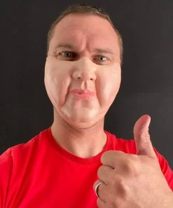 Rubber Johnnies Half Face Masks Fat Face Half Mask