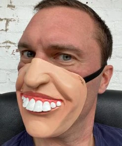 Rubber Johnnies Half Face Masks Ken Dodd Big Teeth Half Face Mask
